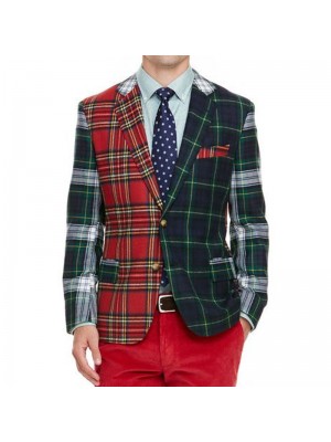 Men's plaid blazer HE1403-01-04