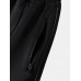 Men Active Sports Contrast Lined Jogging Zip Pocket Ankle Length Drawstring Pants